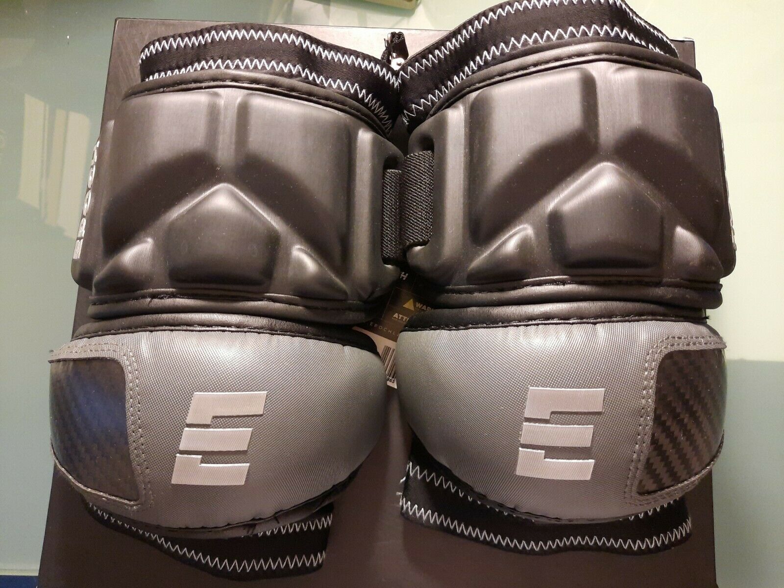 Epoch Lacrosse Integra Elbow Caps High Performance Large Black Noir New!