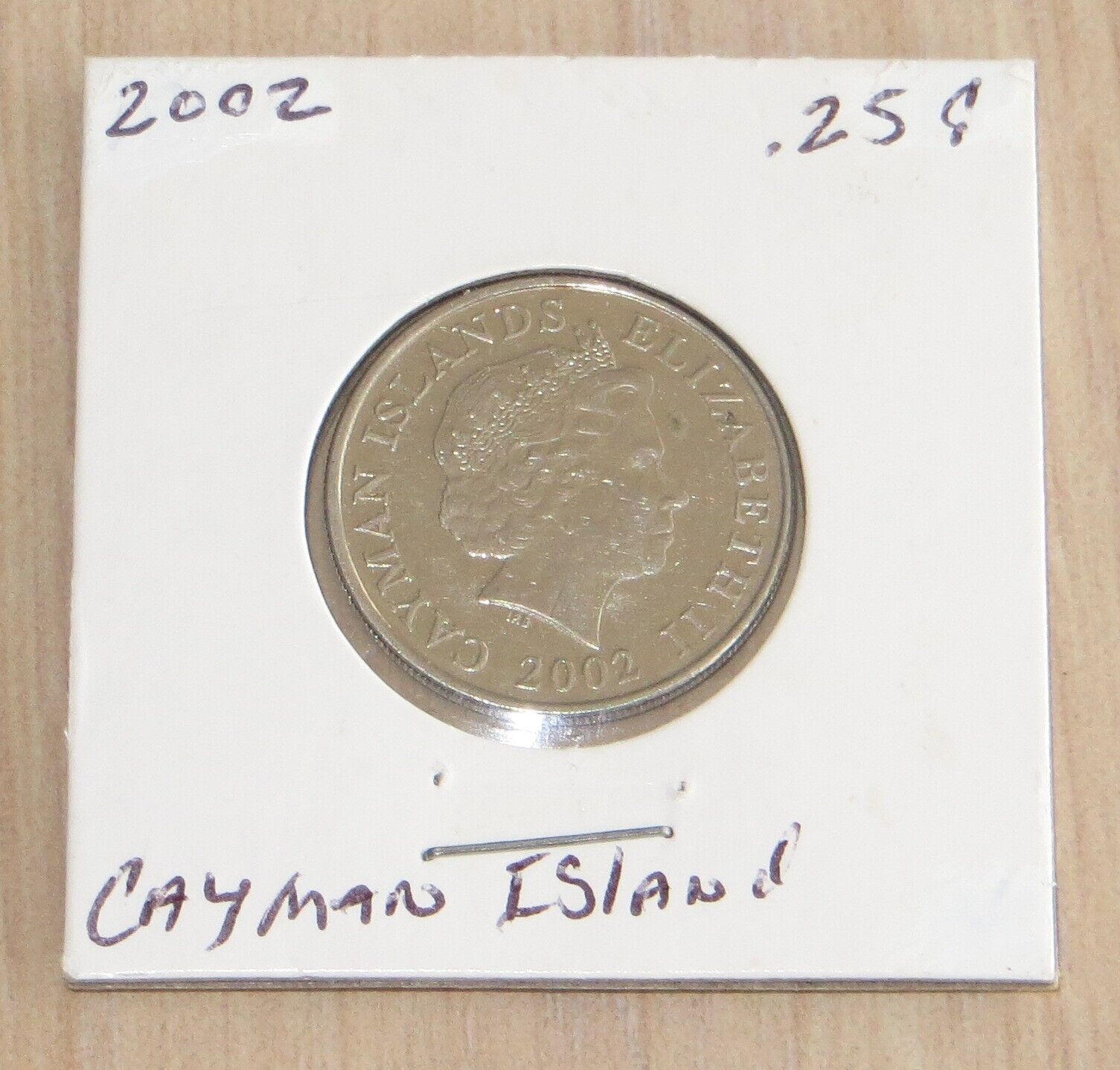 Cayman Island 2002 .25 Cent 3p9 Nice Coin