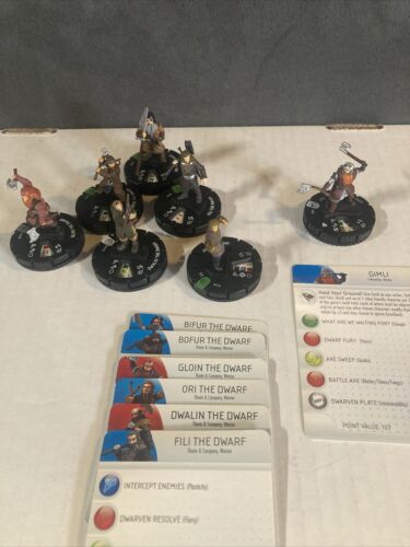 Heroclix - Lord Of The Rings Dwarves Lot Updated