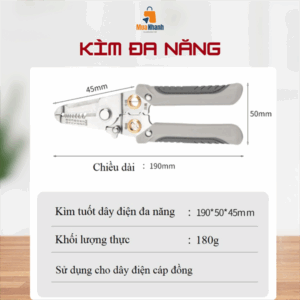 Kìm tuốt dây điện đa năng thế hệ mới tích hợp 9 tính năng trong 1 sản phẩm - Hình ảnh 4