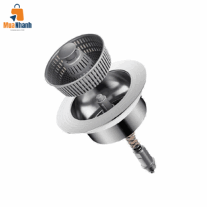Lưới lọc rác ngăn mùi bồn rửa chén lõi nhấn, phụ kiện thoát nước bồn rửa chén - Hình ảnh 4